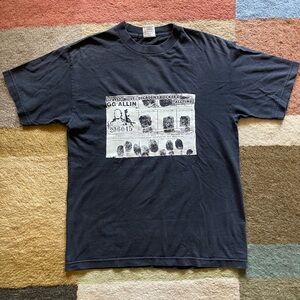 GG ALLIN MUGSHOT VINTAGE TSHIRT